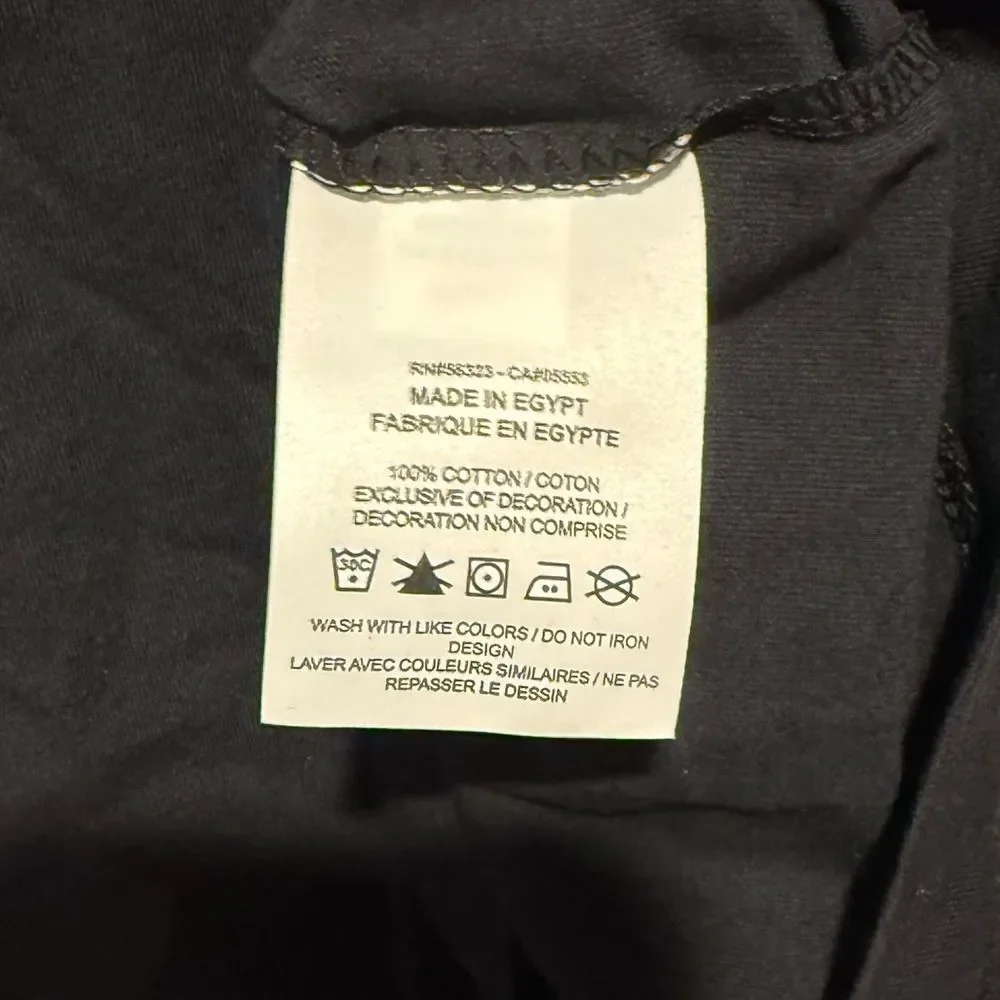NWT Nike Black Tee with White Swoosh Logo Size XS